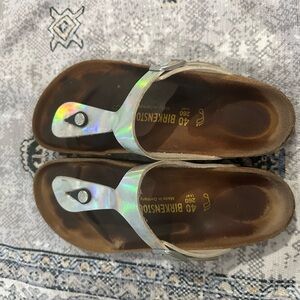 Birkenstock Holographic Silver Sandals